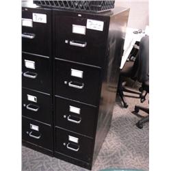 Black 4 Drawer Lateral File Cabinet