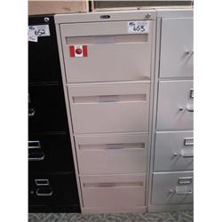 Beige 4 Drawer Legal File Cabinet