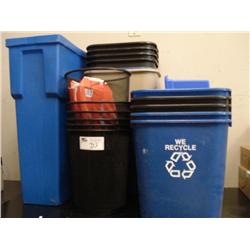 Lot Of Garbage Cans