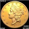 Image 1 : 1870-S $20 Gold Double Eagle UNCIRCULATED