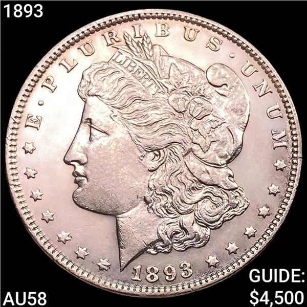 1893 Morgan Silver Dollar CHOICE AU