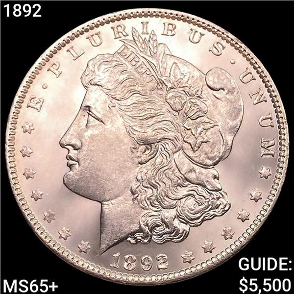 1892 Morgan Silver Dollar GEM BU +