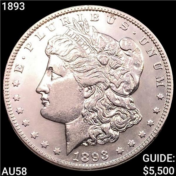 1893 Morgan Silver Dollar CHOICE AU