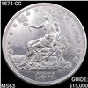 Image 1 : 1874-CC Silver Trade Dollar CHOICE BU