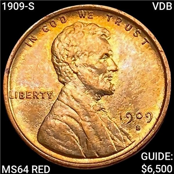1909-S VDB Wheat Cent CHOICE BU RD