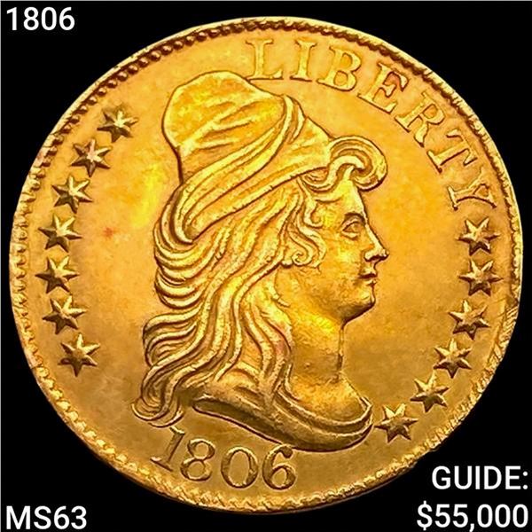 1806 $5 Gold Half Eagle CHOICE BU
