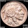 Image 1 : 1937-D 3 Leg Buffalo Nickel CHOICE BU
