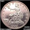 Image 1 : 1881 Silver Trade Dollar GEM PROOF CAM