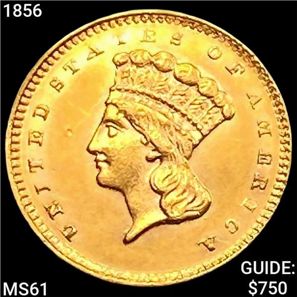 1856 Rare Gold Dollar UNCIRCULATED