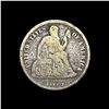 Image 1 : 1875-CC Silver Seated Liberty Dime NICELY CIRCULATED