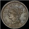 1855 Braided Hair Large Cent CLOSELY UNCIRCULATED