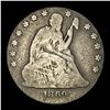 Image 1 : 1860-O Silver Seated Liberty Quarter NICELY CIRCULATED