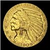 Image 1 : 1909 Indian Head Half Eagle $5 Gold UNCIRCULATED