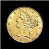 Image 1 : 1907 Liberty Head Half Eagle $5 Gold CHOICE BU