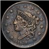 Image 1 : 1838 Coronet Head Large Cent NEARLY UNCIRCULATED