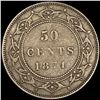 1874 Newfoundland Silver 50 Cents LIGHTLY CIRCULATED