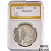 Image 1 : 1880-CC Silver $1 Morgan Dollar PGA MS67