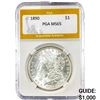 Image 1 : 1890 Silver $1 Morgan Dollar PGA MS65
