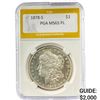 1878-S Morgan Silver Dollar PGA MS65 PL