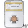 Image 1 : 1935-D Wheat Cent PGA MS66 RED