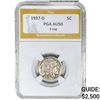 1937-D Buffalo Nickel 3-Leg PGA AU50