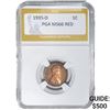 1935-D Wheat Cent PGA MS66 RED