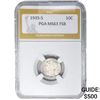 1935-S Mercury Dime PGA MS63 FSB