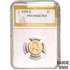 1935-D Wheat Cent PGA MS66 RED