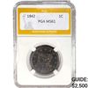 1842 Braided Hair Large Cent PGA MS61