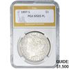1897-S Morgan Silver Dollar PGA MS65 PL