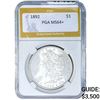 1892 Morgan Dollar PGA MS64+ SILVER