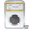 1856 Braided Hair Large Cent PGA AU50