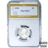 1950 Jefferson Nickel PGA PR67