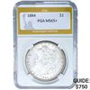 Image 1 : 1884 $1 Morgan Dollar PGA MS65+