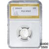 Image 1 : 1914-D Barber Dime PGA MS63