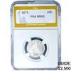 Image 1 : 1875 Twenty Cent Piece PGA MS63