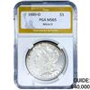 Image 1 : 1880-O MICRO O Morgan Silver Dollar PGA MS65