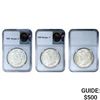 Image 1 : [3] 1885-1921 Morgan Silver Dollar PGA UNCIRCULATED