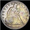 1860-O Silver Seated Liberty Dollar NEARLY UNCIRCULATED