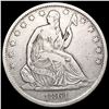 1861-O Seated Liberty Half Dollar NEARLY UNCIRCULATED