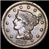 Image 1 : 1857 Braided Hair Large Cent CLOSELY UNCIRCULATED