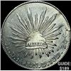 Image 1 : 1893Do ND Mexico Silver 8 Reales Cap&Ray CHOICE AU