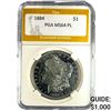 1884 Morgan Dollar PGA MS64 PL SILVER