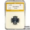 1953 Canada 5 Cents PGA MS70