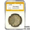 Image 1 : 1878 Rev 79 Morgan Dollar PGA MS63 SILVER
