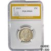 Image 1 : 1915 Barber Quarter PGA MS64