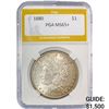 Image 1 : 1880 Morgan Silver Dollar PGA MS65+