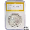 1921 Peace Silver Dollar PGA MS65