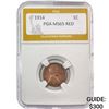 1914 Lincoln Wheat 1C PGA MS65 RED