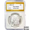 1891-CC Morgan Silver Dollar PGA MS64 Spitting Eagle